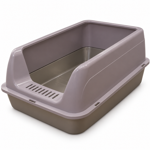 High-Sided Cat Litter Box 60 x 40 x 30 cm