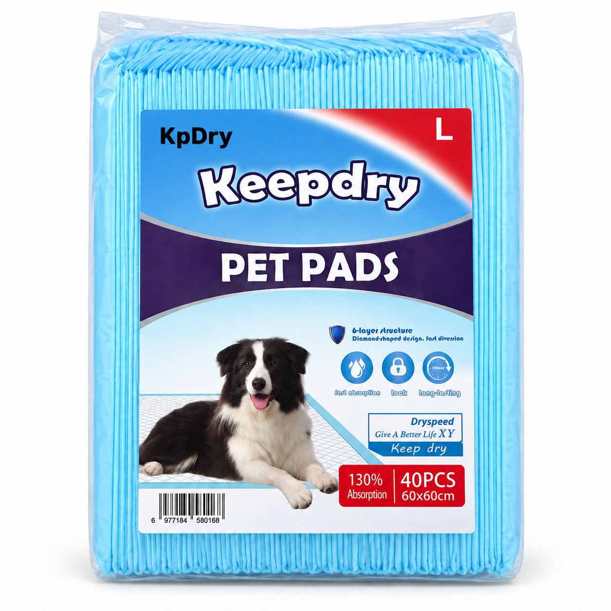 KpDry Pet Pads L 40 pieces 60x60cm
