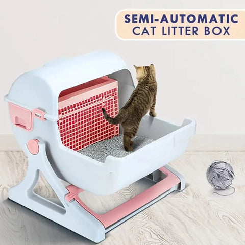 Semi Automatic Cat Litter Box