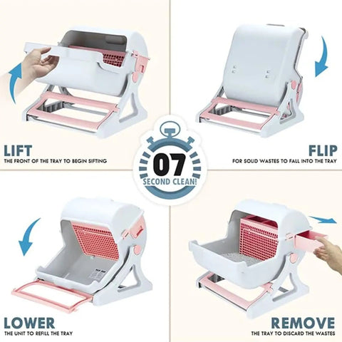 Semi Automatic Cat Litter Box