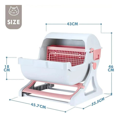 Semi Automatic Cat Litter Box