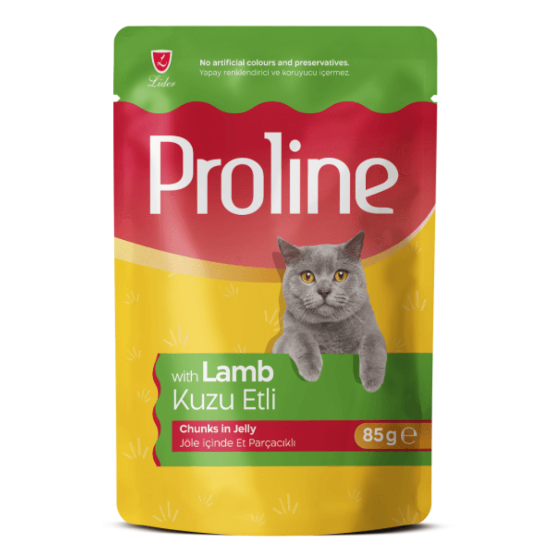 Proline Lamb Chunks in Jelly Wet Cat Food 85g