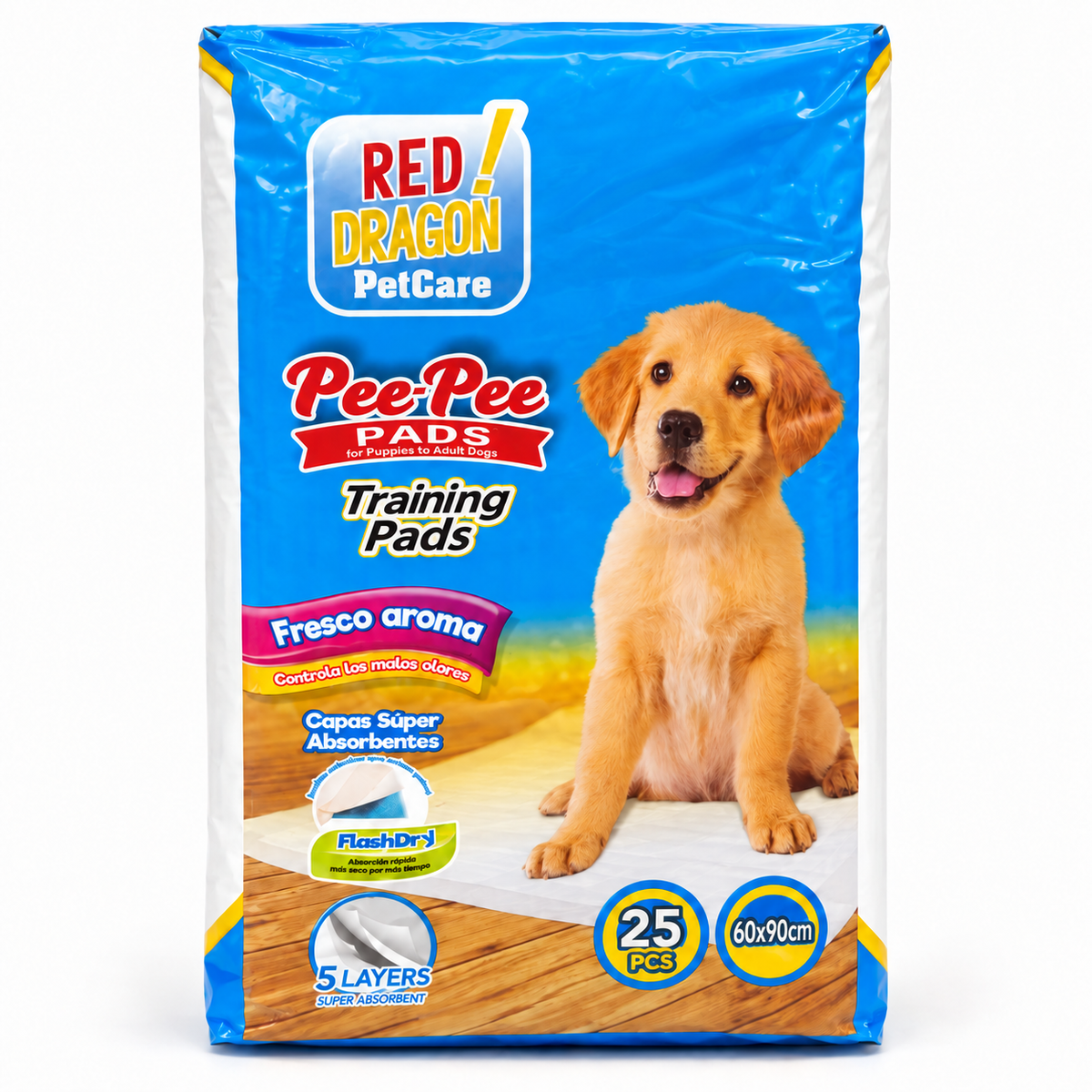 Red Dragon Pee-Pee Training Pads XL 25 pieces 60x90cm