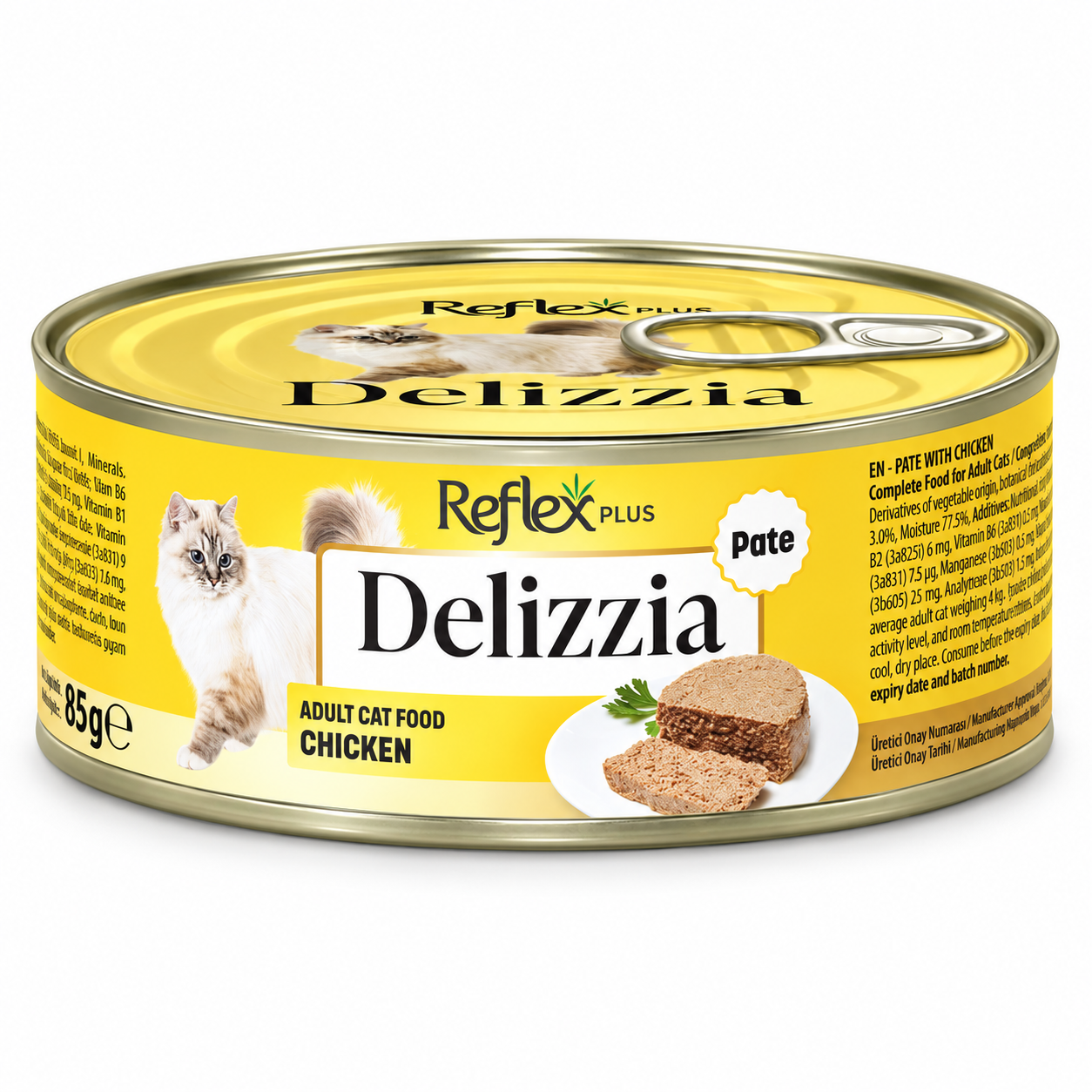 Reflex Plus Delizia Chicken Pâté Adult Cat Food 85g