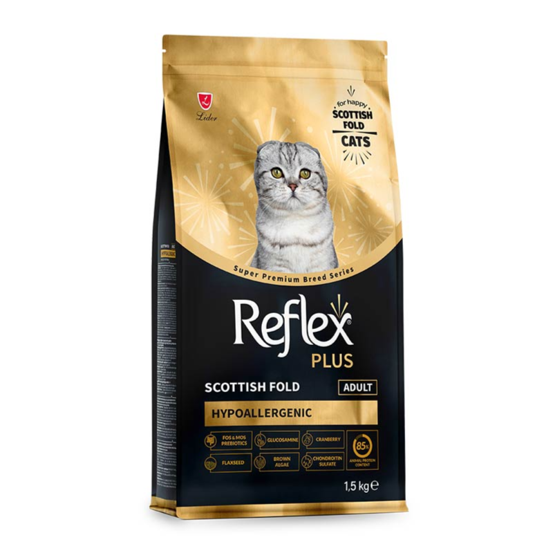 REFLEX PLUS Scottish Fold Adult Hypoallergenic Cat Food 1.5kg
