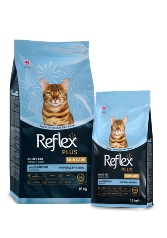 Reflex Plus Skin Care Adult Cat Food with Salmon 1.5 - new packaging