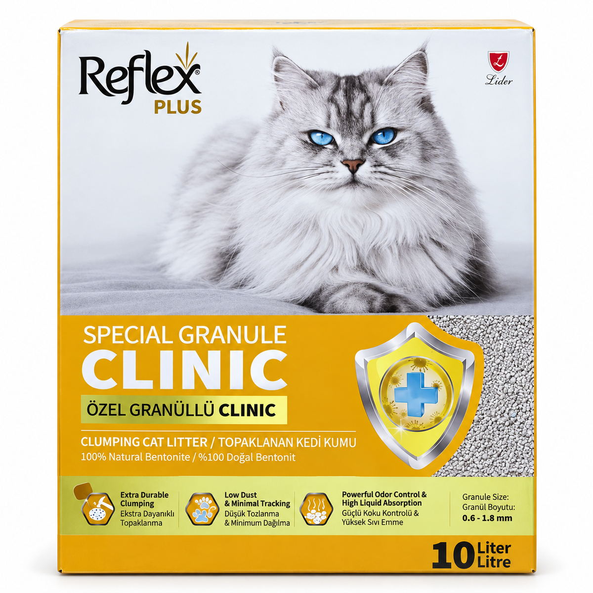 Reflex Plus Special Granule Clinic Clumping Cat Litter 10L