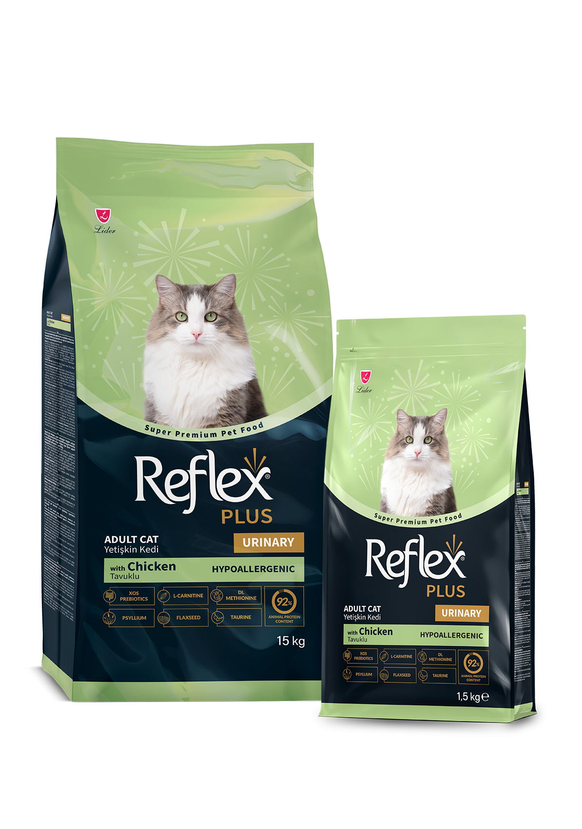 Reflex Plus Urinary Adult Cat Food with Chicken 1.5 kg - new packaging