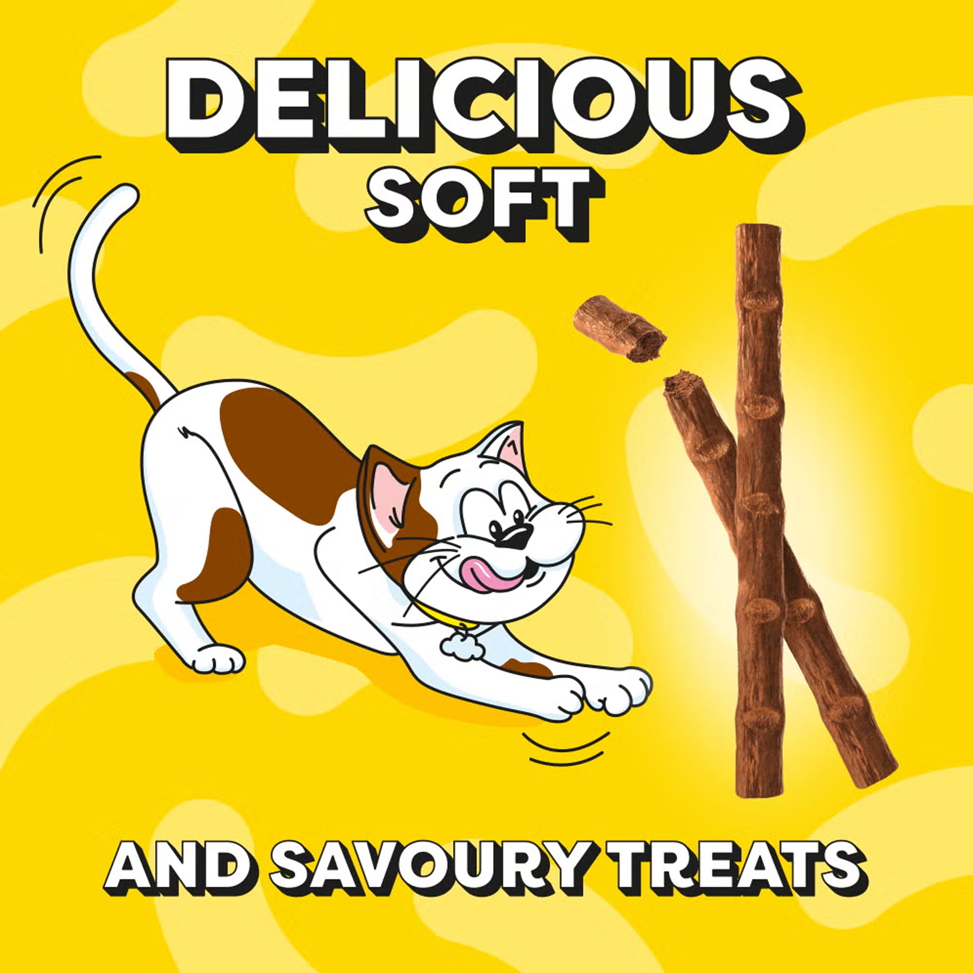 DREAMIES™ Meaty Sticks Adult Cat Treats with Scrumptious Salmon 30g DREAMIES™ Meaty Sticks Adult Cat Treats with Scrumptious Salmon 30g