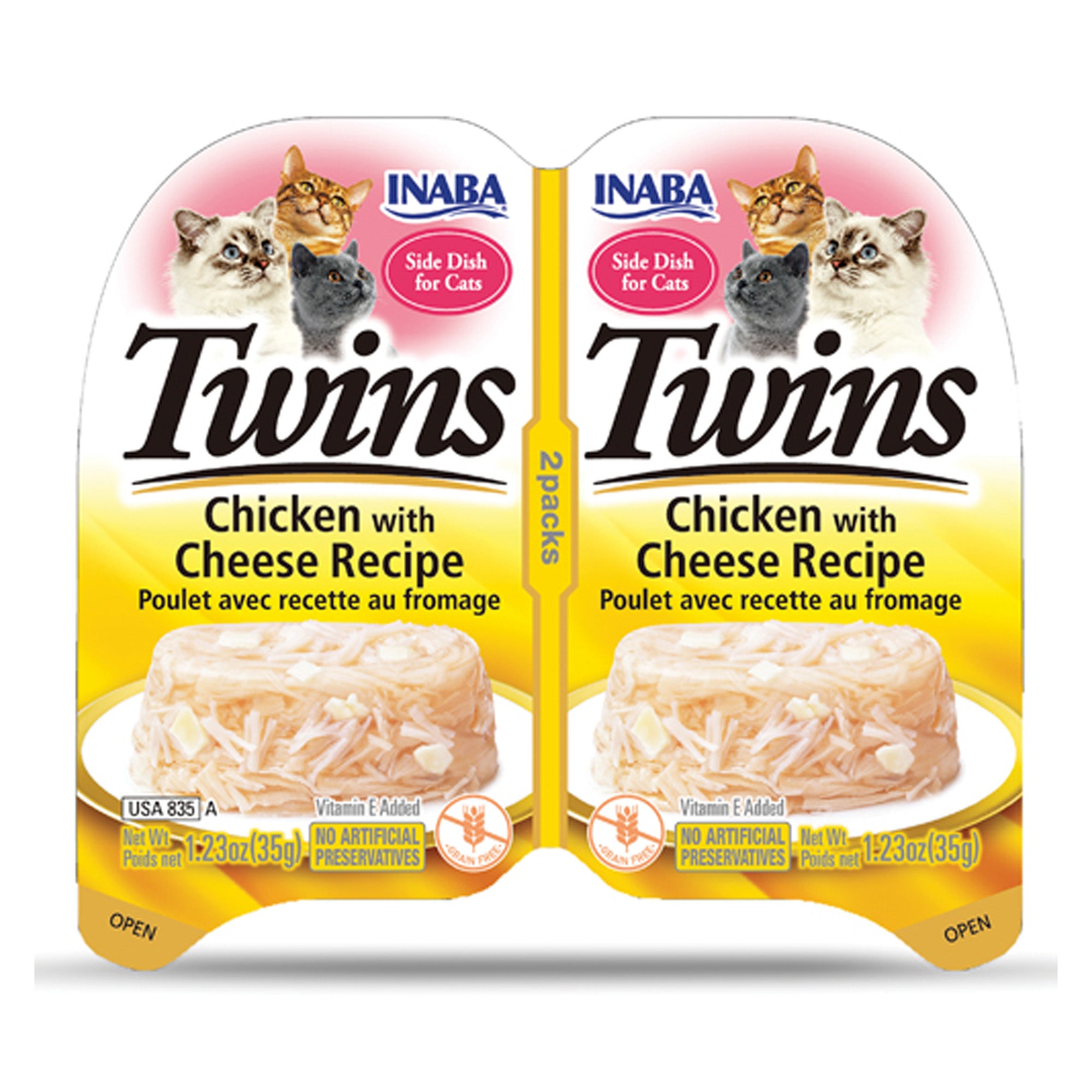 Inaba Twins Chicken with Cheese Recipe 70g Inaba Twins Chicken with Cheese Recipe 70g
