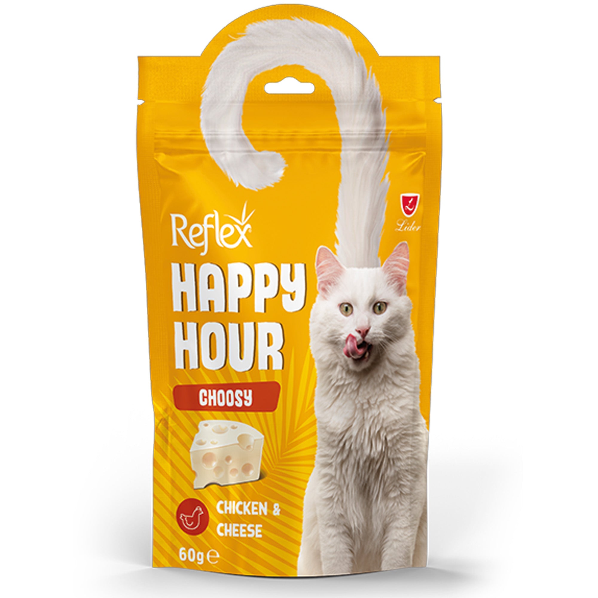 Reflex Happy Hour Chicken & Cheese 60g Reflex Happy Hour Chicken & Cheese 60g