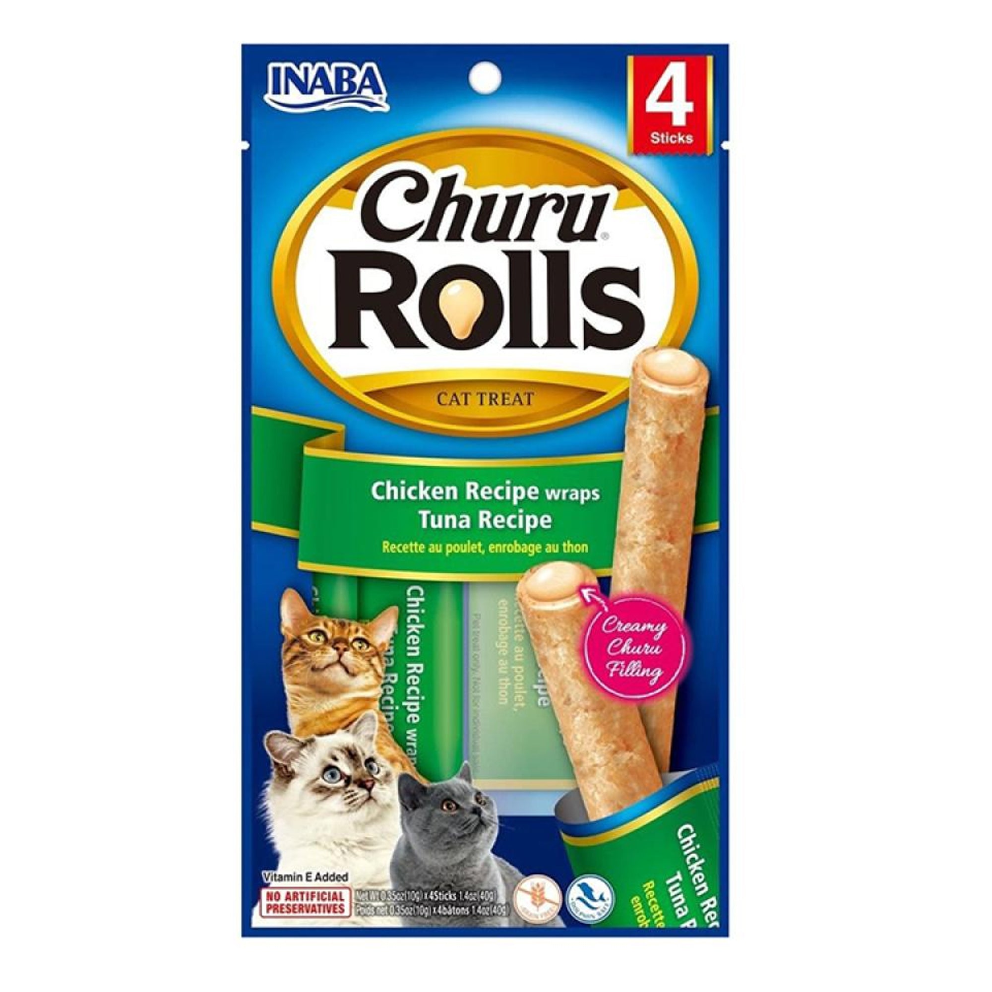 Inaba Churu Rolls Chicken wrap Tuna recipe Inaba Churu Rolls Chicken wrap Tuna recipe