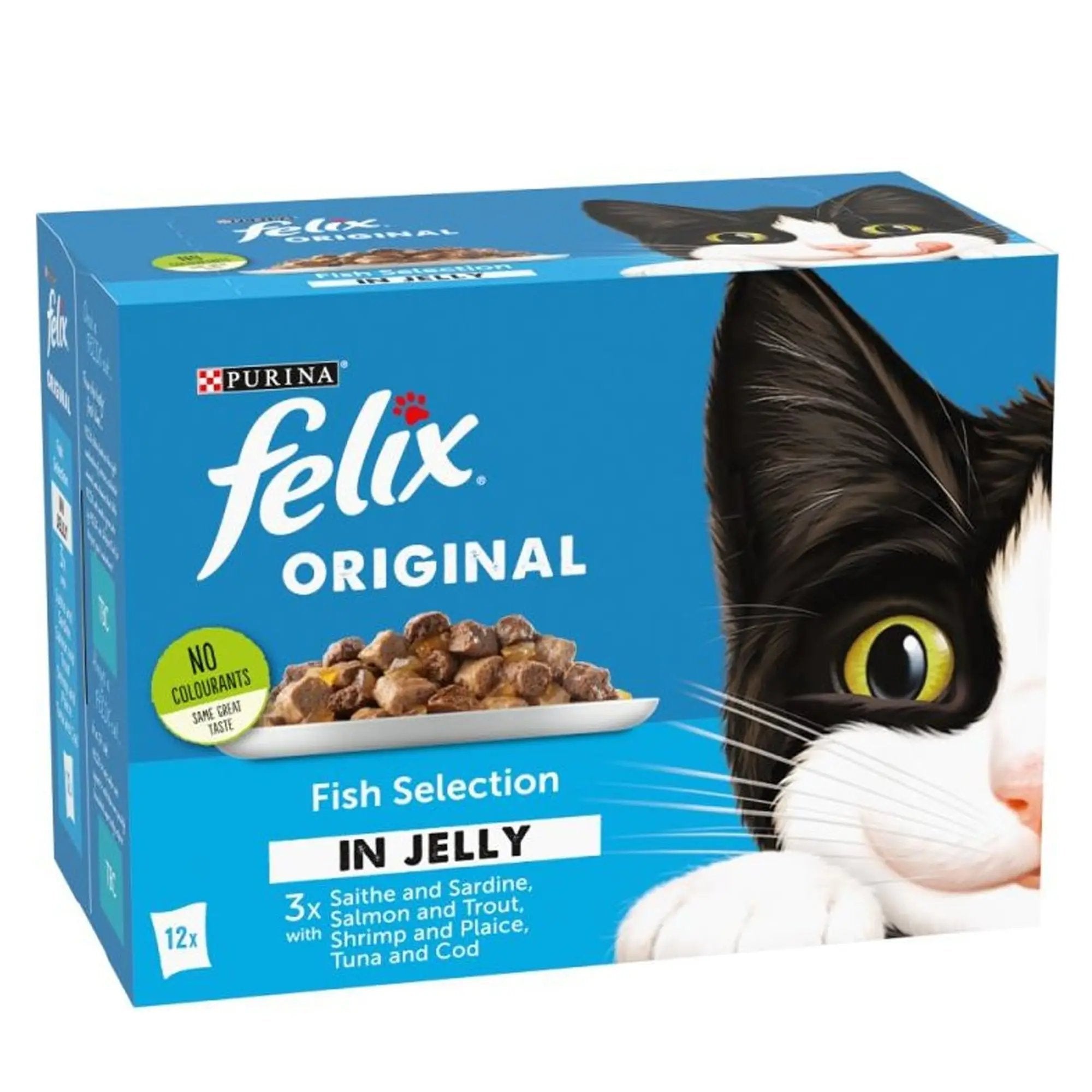 Felix Fish Selection In Jelly 12x85g Felix Fish Selection In Jelly 12x85g