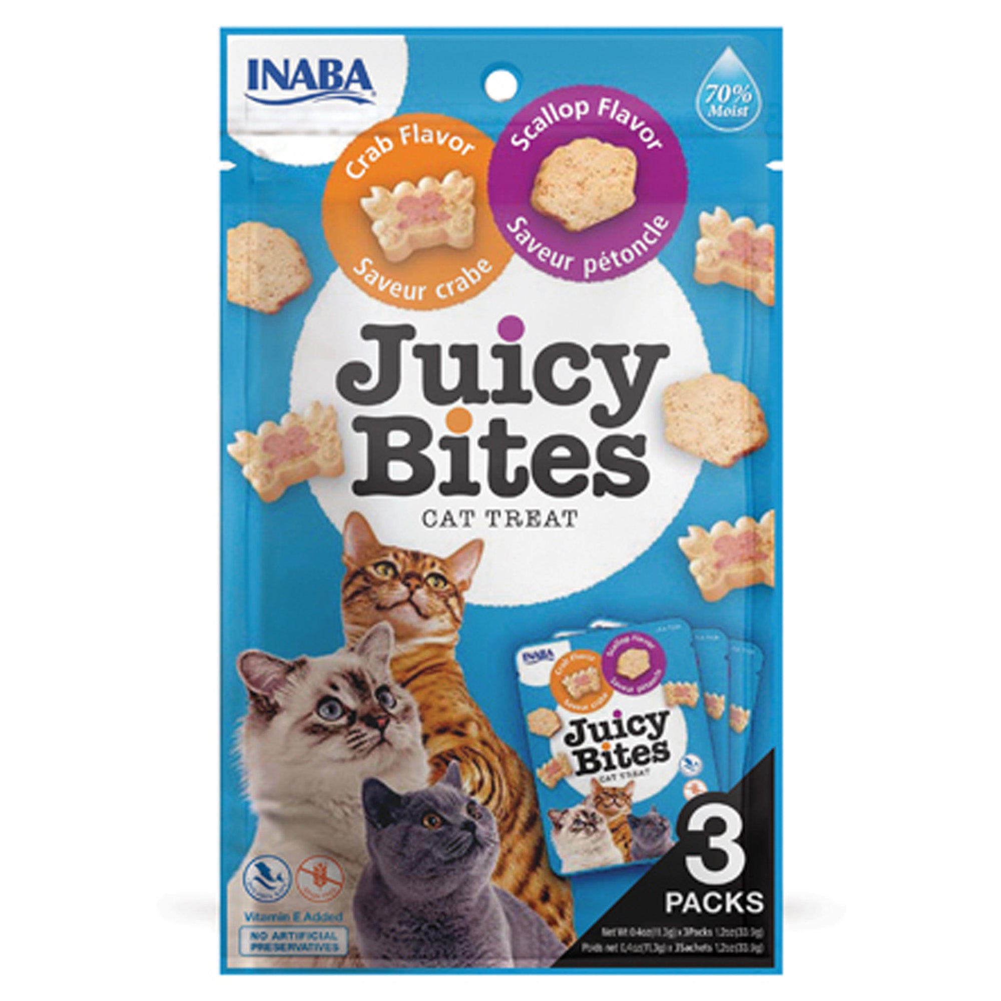 Inaba Juicy Bites Crab and Scallop Flavors Inaba Juicy Bites Crab and Scallop Flavors