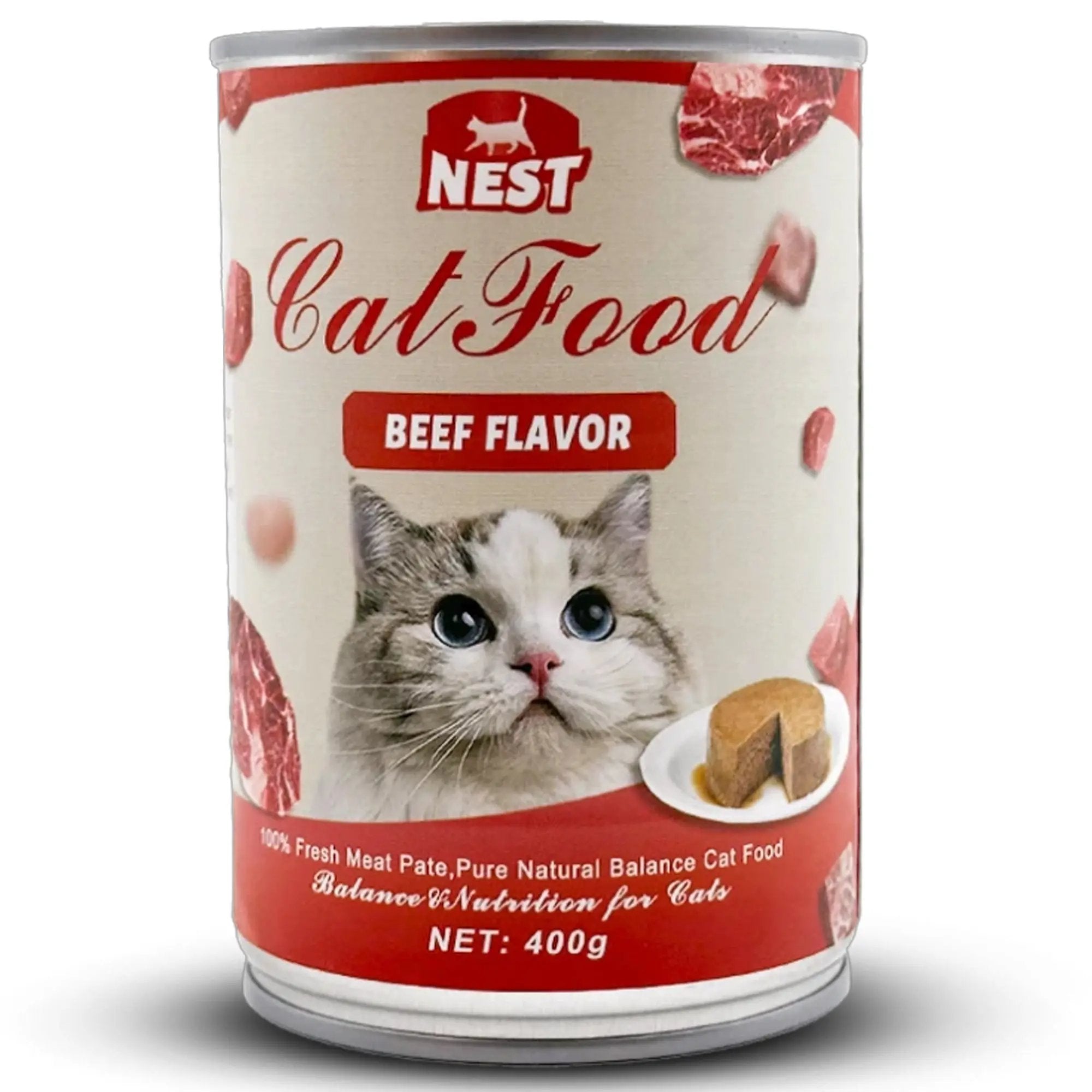 Nest Cat Food 400g Beef Pate Nest Cat Food 400g Beef Pate