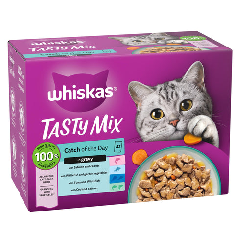 Whiskas Tasty Mix  in Gravy 12x85g