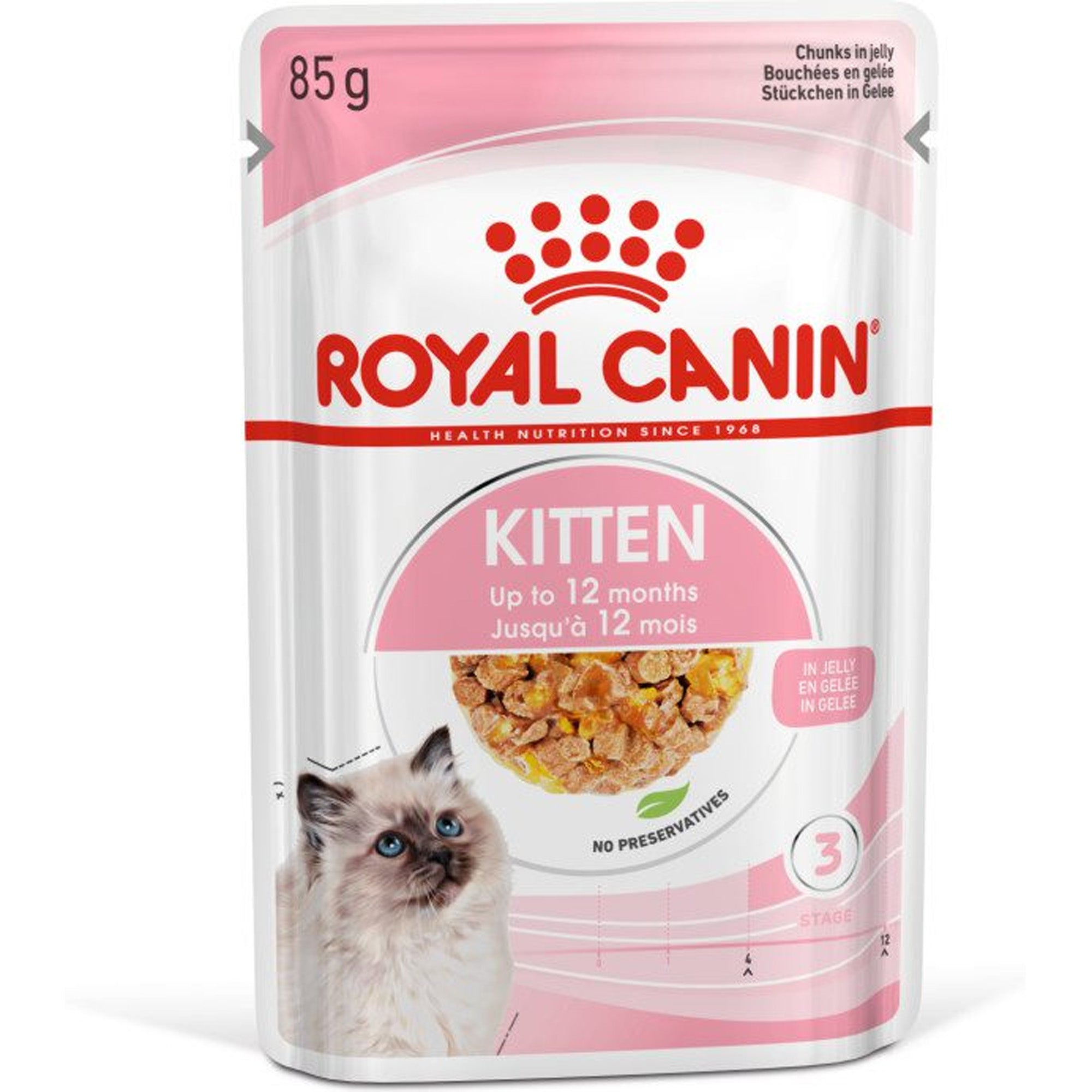 Royal Canin Kitten Chunks In Jelly 85g Royal Canin Kitten Chunks In Jelly 85g