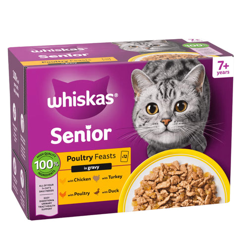 Whiskas senior poultry Gravy 12x85g
