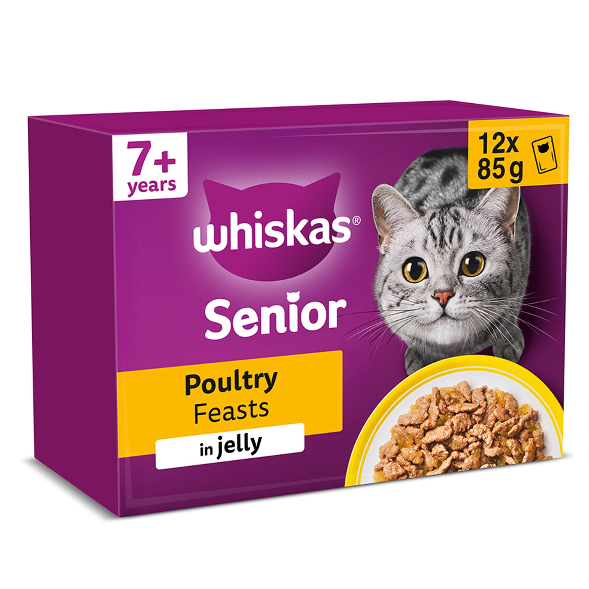 Whiskas senior poultry Jelly 12x85g Whiskas senior poultry Jelly 12x85g