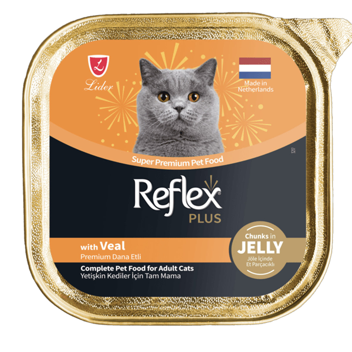 Reflex Plus Meaty Chunks Wet Food for Adult Cats