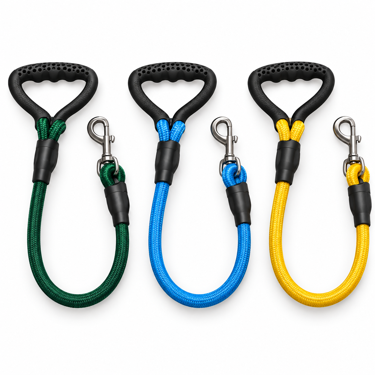 Short padded rope dog leash, 2.0 x 120 cm, assorted colors