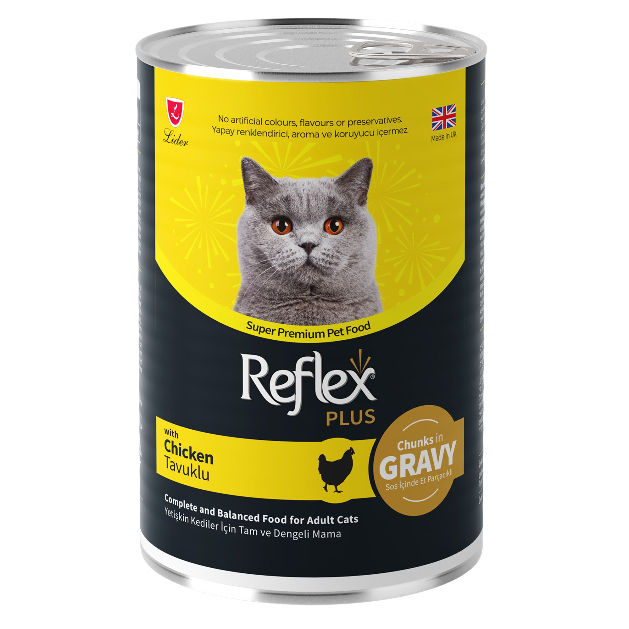 Reflex Plus Chunks in Gravy with Chicken Adult Cat Food Reflex Plus Chunks in Gravy with Chicken Adult Cat Food