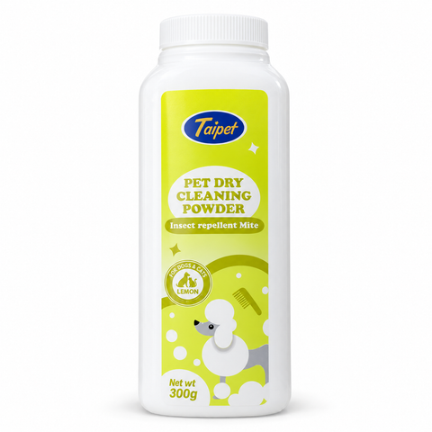 Taipet Lemon Pet Dry Cleaning Powder 300g for dogs and cats