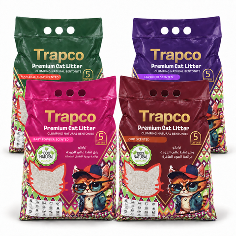Trapco Mixed Scents Cat Litter Bundle 4 x 5L