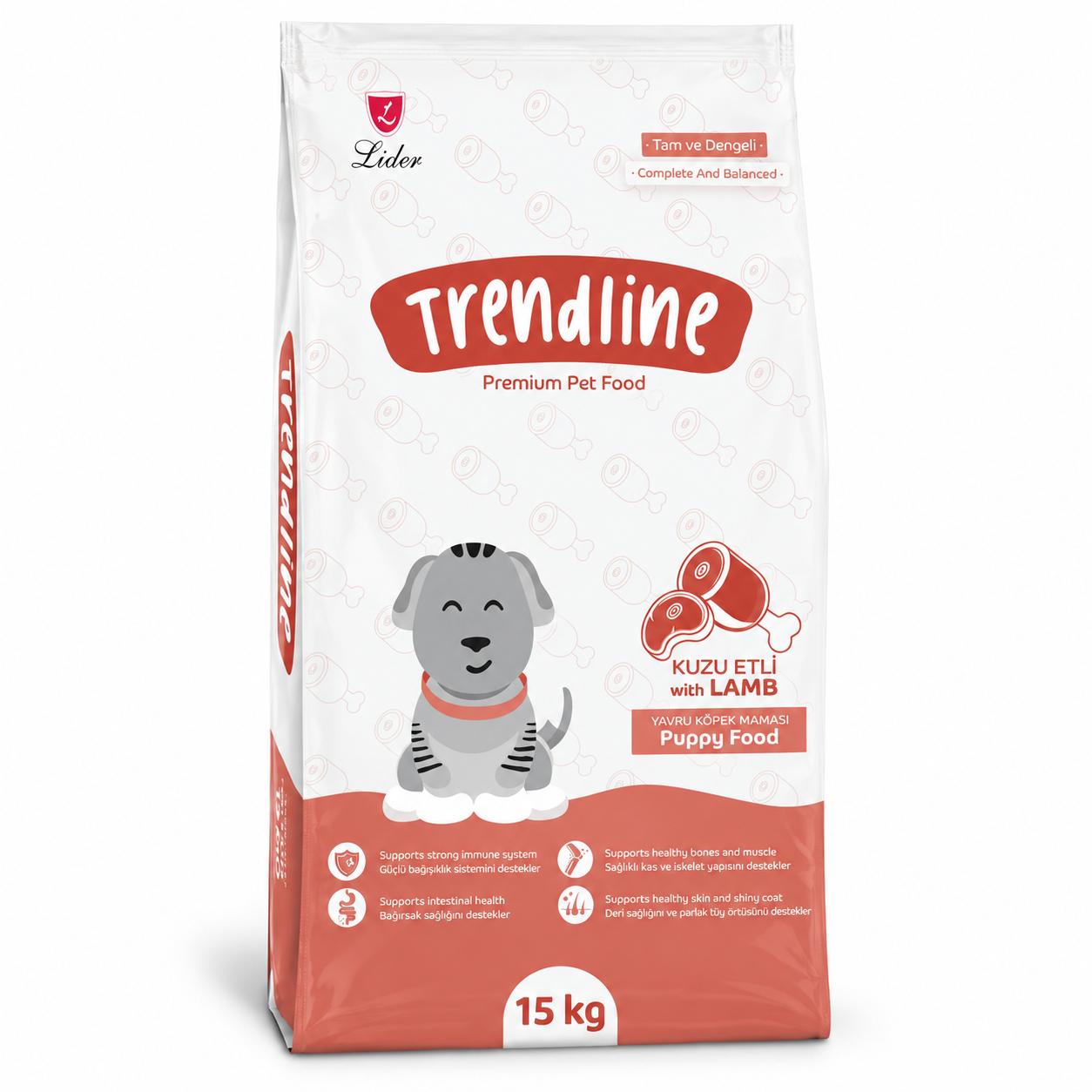 Trendline Puppy Food with Lamb 15kg bag