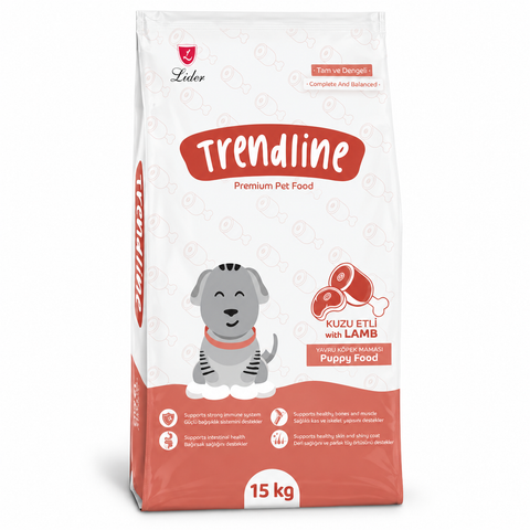 Trendline Puppy Food with Lamb 15kg bag