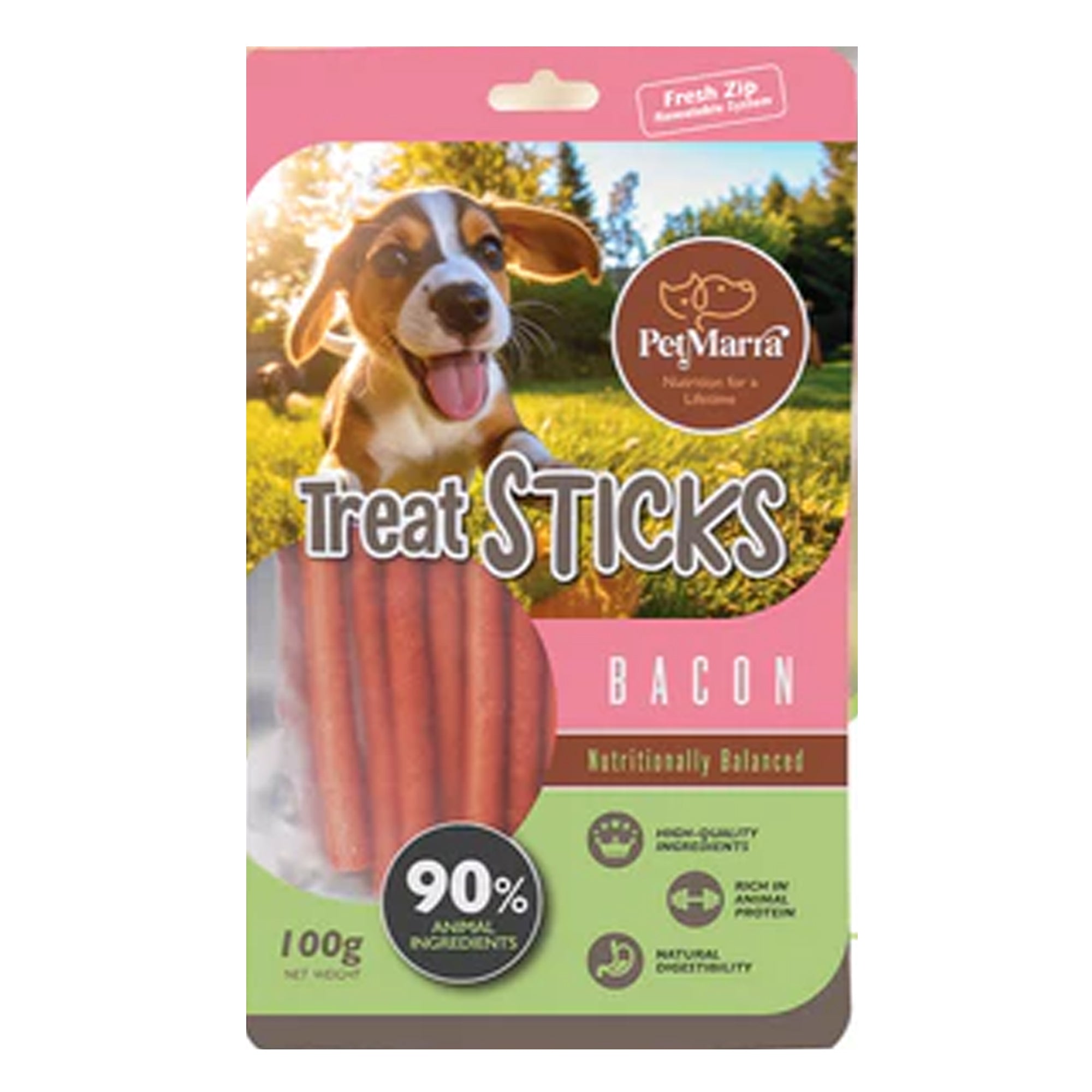 Pet Marra Dog Treat Bacon 100g Pet Marra Dog Treat Bacon 100g