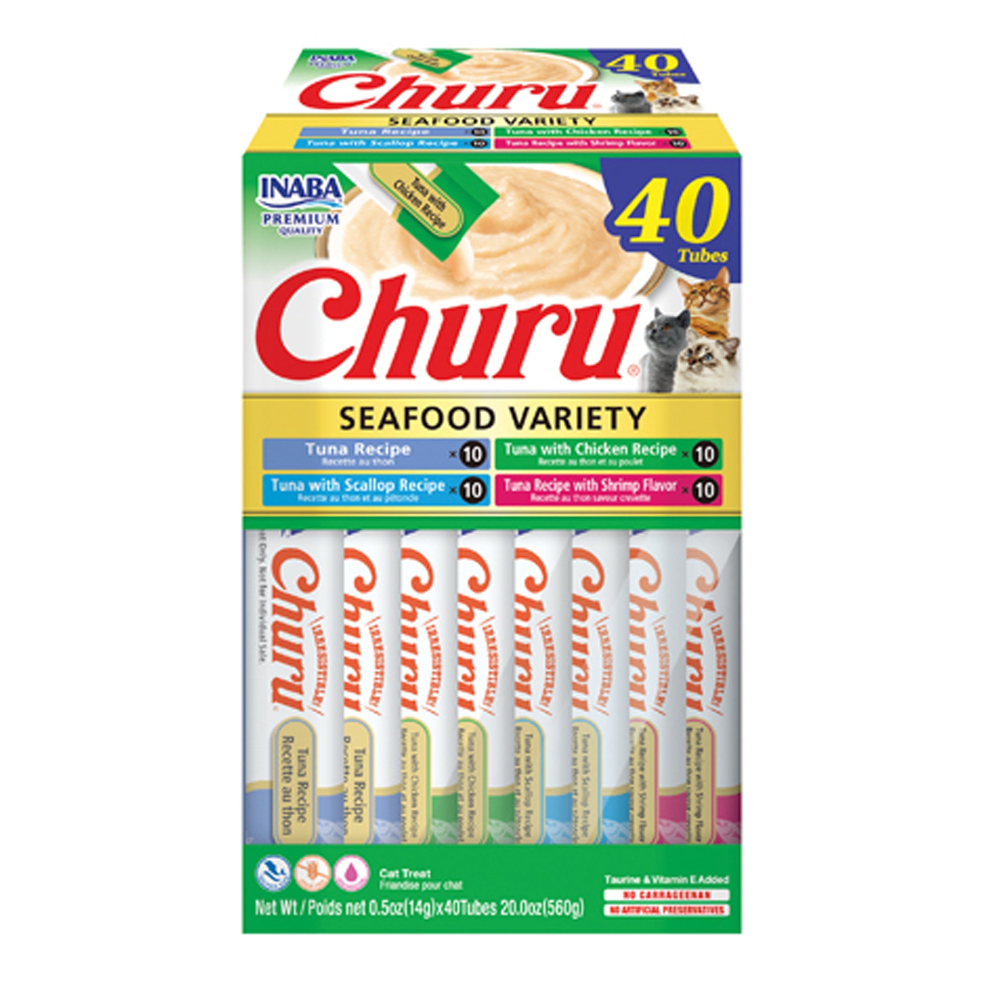 Inaba Churu 40 pcsTuna & Seafood Variety Box Inaba Churu 40 pcsTuna & Seafood Variety Box